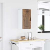 Keukenwandkast Porto bewerkt hout gerookt eikenkleurig