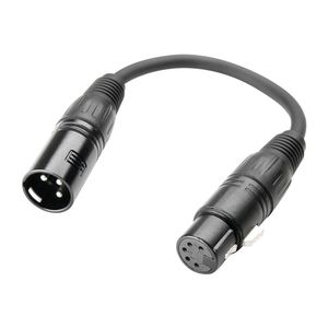 Adam Hall K3DHM0020 DMX verloop van 3p naar 5p