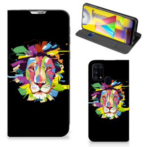 Samsung Galaxy M31 Magnet Case Lion Color