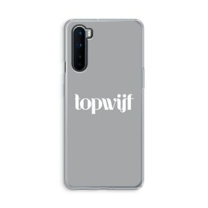 Topwijf Grijs Wit: OnePlus Nord Transparant Hoesje