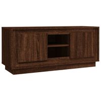 vidaXL Tv-meubel 102x35x45 cm bewerkt hout bruin eikenkleur - thumbnail