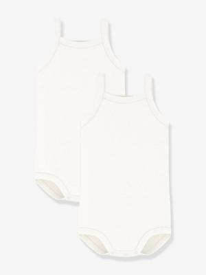 Set van 2 hemdjes PETIT BATEAU wit