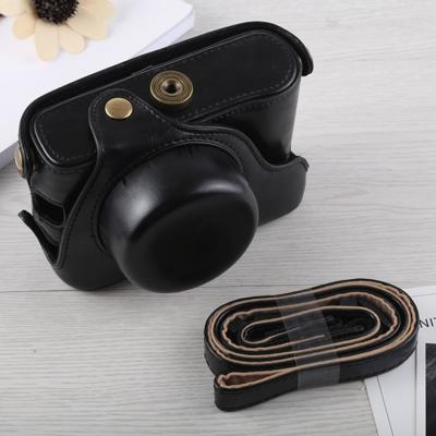 Full Body camera PU lederen draagtas met riem voor Fujifilm X100F (zwart)