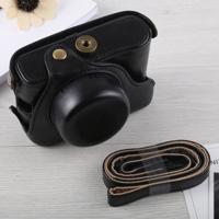 Full Body camera PU lederen draagtas met riem voor Fujifilm X100F (zwart)