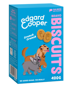 Edgard & Cooper Bravo Biscuits Zalm&Kip hond 400 gram