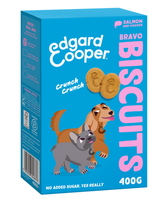 Edgard & Cooper Bravo Biscuits Zalm&Kip hond 400 gram