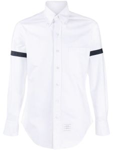 Thom Browne chemise Oxford à bandes contrastantes - Blanc