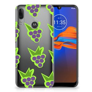 Motorola Moto E6 Plus Siliconen Case Druiven