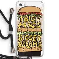 Big Macs Bigger Dreams: iPhone 5 / 5S / SE Transparant Hoesje met koord