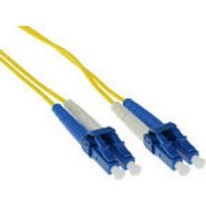 ACT 1,5 meter LSZH Singlemode 9/125 OS2 glasvezel patchkabel duplex met LC connectoren