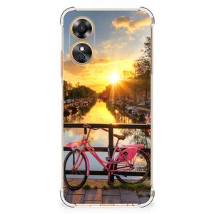 OPPO A17 Telefoonhoesje met valbescherming Amsterdamse Grachten