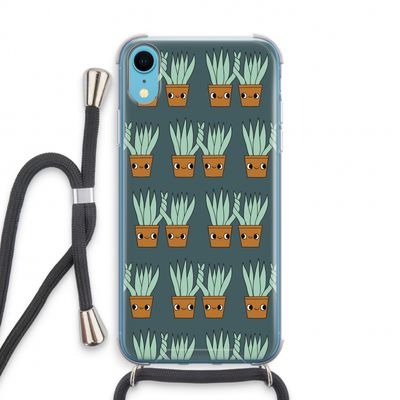 Sansevieria: iPhone XR Transparant Hoesje met koord