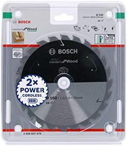 Bosch Accessories Bosch 2608837676 Hardmetaal-cirkelzaagblad 160 x 20 mm Aantal tanden: 24 1 stuk(s)