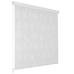VidaXL Rolgordijn voor douche 100x240 cm zeester