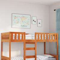 Kinderbed zonder matras massief grenenhout wasbruin 80x200 cm Kinderbed zonder matras massief grenenhout wasbruin 80x200 cm