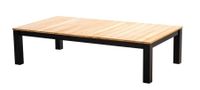 Midori coffee table 140x75cm. alu black/teak - Yoi