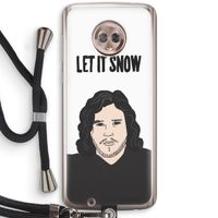 Let It Snow: Motorola Moto G6 Transparant Hoesje met koord