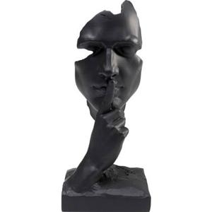 Kare Decofiguur Quiet Face Black 31cm