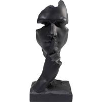 Kare Decofiguur Quiet Face Black 31cm - thumbnail