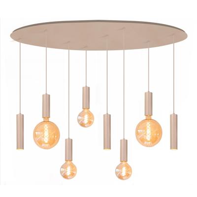 Highlight Design hanglampLocarno 8-lichts zand bruin - O1082.03