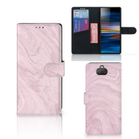 Sony Xperia 10 Plus Bookcase Marble Pink - Origineel Cadeau Vriendin - thumbnail