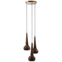 BePureHome Tumble Hanglampen - Hout - Walnoot - 150x33x33