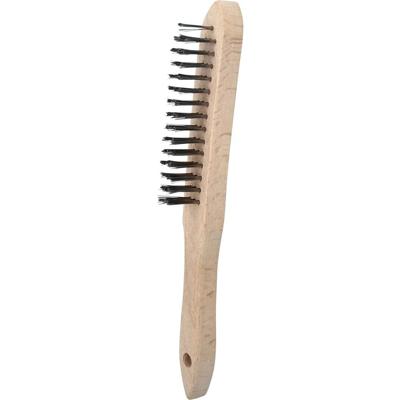 KS Tools 201.2310 Roestvrij stalen handdraadborstel 3 rijen, 290 mm