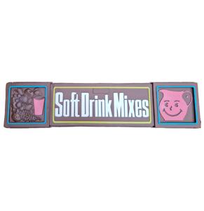 Vintage Kool-Aid Drink Mixes Plastic Display Bord - 125 x 28cm - NOS