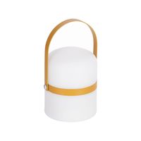 Kave Home Tafellamp 'Ridley' LED, oplaadbaar, kleur Mosterdgeel
