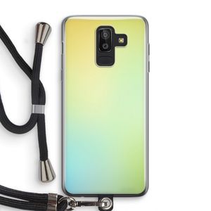Minty mist pastel: Samsung Galaxy J8 (2018) Transparant Hoesje met koord