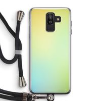 Minty mist pastel: Samsung Galaxy J8 (2018) Transparant Hoesje met koord