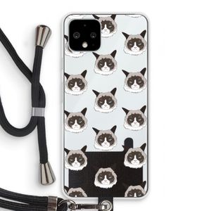 It's a Purrr Case: Pixel 4 Transparant Hoesje met koord