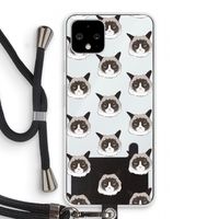 It's a Purrr Case: Pixel 4 Transparant Hoesje met koord