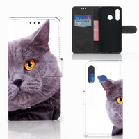 Huawei P30 Lite (2020) Telefoonhoesje met Pasjes Kat