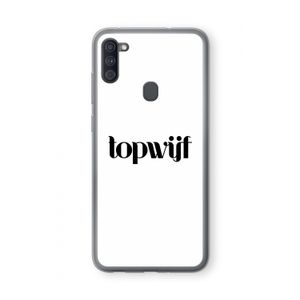 Topwijf Wit: Samsung Galaxy A11 Transparant Hoesje