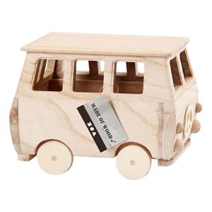 Creativ Company Houten mini bus, 17x10x13cm