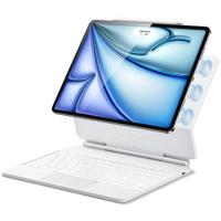 iPad Air 13” (M4) 2026 Rebound Magnetic Keyboard Case - US Layout-White