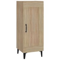 vidaXL Dressoir 34,5x34x90 cm bewerkt hout sonoma eiken - thumbnail