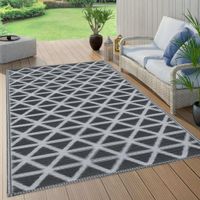 VidaXL Buitenkleed arakil 190x290 cm pp zwart