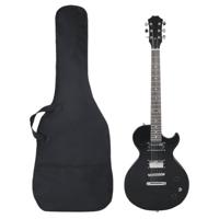 VidaXL Gitaar voor beginners elektrisch met tas 4/4 39" zwart VidaXL Gitaar voor beginners elektrisch met tas 4/4 39" zwart