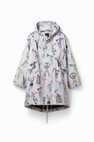 Oversized arty parka - WHITE - L - thumbnail