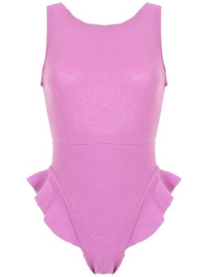 Clube Bossa maillot de bain Goya à volants - Rose