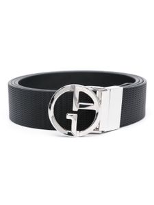 Giorgio Armani ceinture à design embossé - Noir