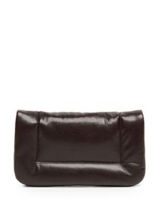 Marsèll pochette matelassée en cuir - Marron