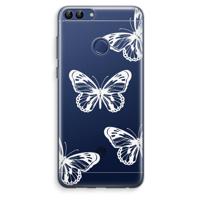 White butterfly: Huawei P Smart (2018) Transparant Hoesje
