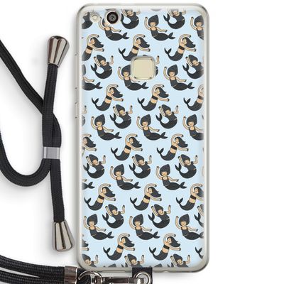 Zeemeermin: Huawei Ascend P10 Lite Transparant Hoesje met koord