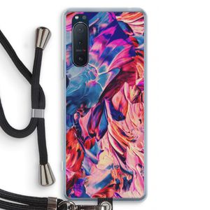 Pink Orchard: Sony Xperia 5 II Transparant Hoesje met koord