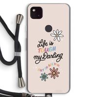 Tough Life: Pixel 4a 5G Transparant Hoesje met koord