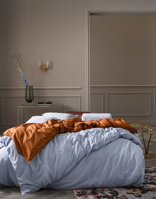 Essenza Essenza Minte Dekbedovertrek 2p 200x220 Ijsblauw