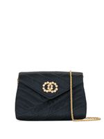 CHANEL Pre-Owned sac porté épaule CC à détails de clous (1992) - Bleu